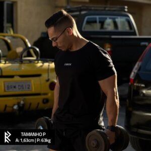 CAMISETA MALHA FRIA PRETA | BROK ESSENTIALS