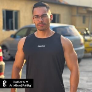 REGATA DRYFIT PRETA MASCULINA | BROK ESSENTIALS