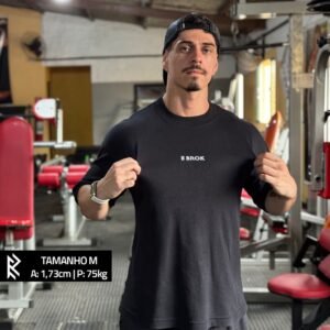 Camiseta Oversized Preta – Brok Club