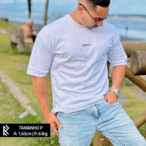 Camiseta Oversized Branca – Brok Club